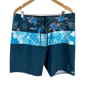 NEW Billabong Recycler Tribong Pro Board Shorts Swimwear Mens 36 Blue 20" Length